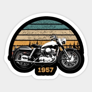 1957 Harley-Davidson Sportster Vintage Motorcycle Design Sticker